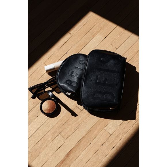 NWT Beis Cosmetic Pouch Set in black - Picture 3 of 4